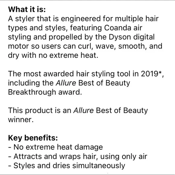 Dyson Air Wrap Styler in Pink & Gray with 1 Long Barrel Attachment - Picture 7 of 16